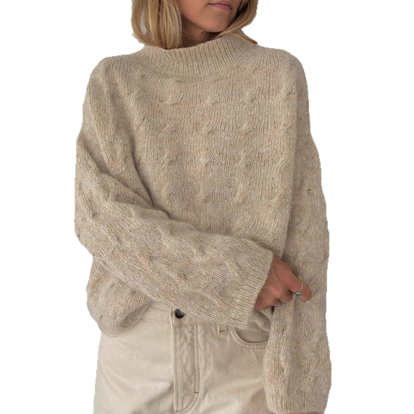 Women's chunky knit pullover