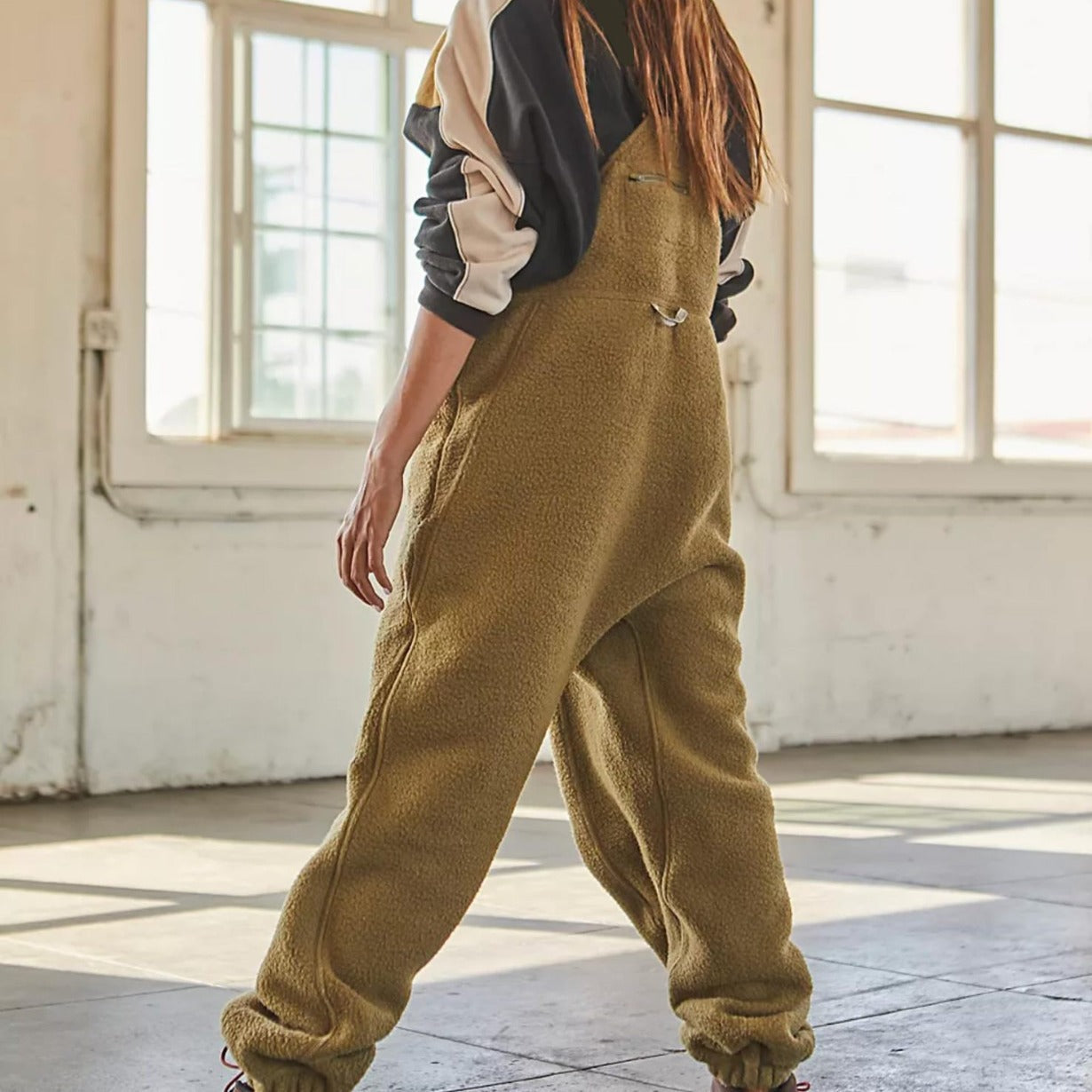 Women's Fleece Utility Overalls