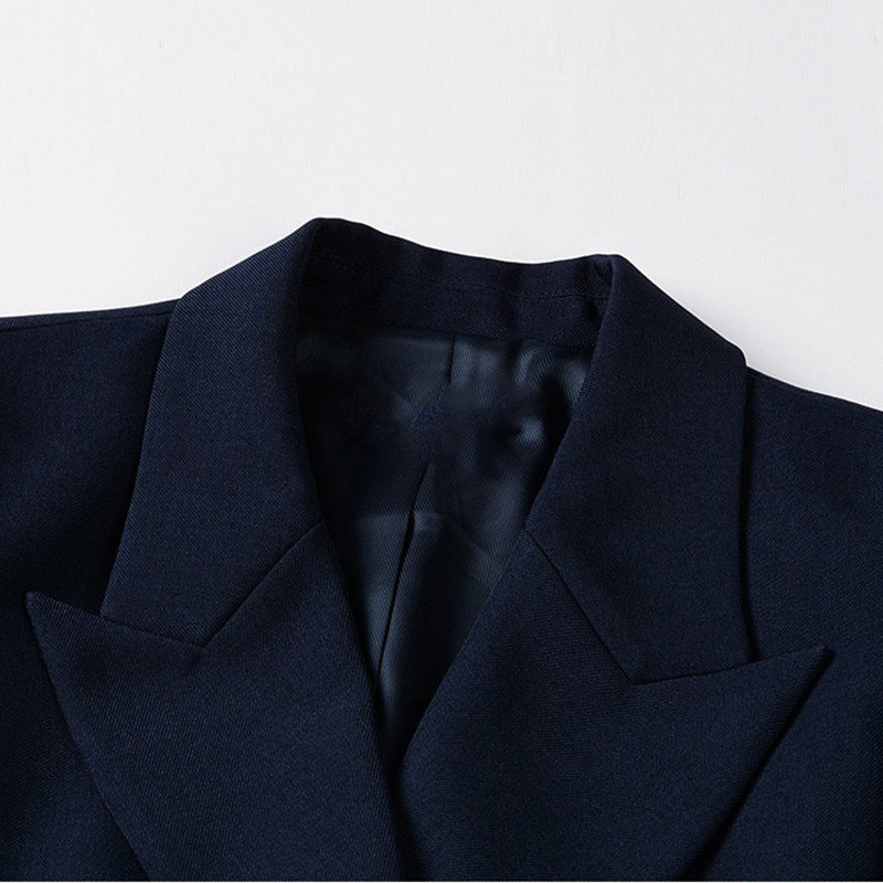 Women's Tailored Double-Breasted Blazer and Pants Set