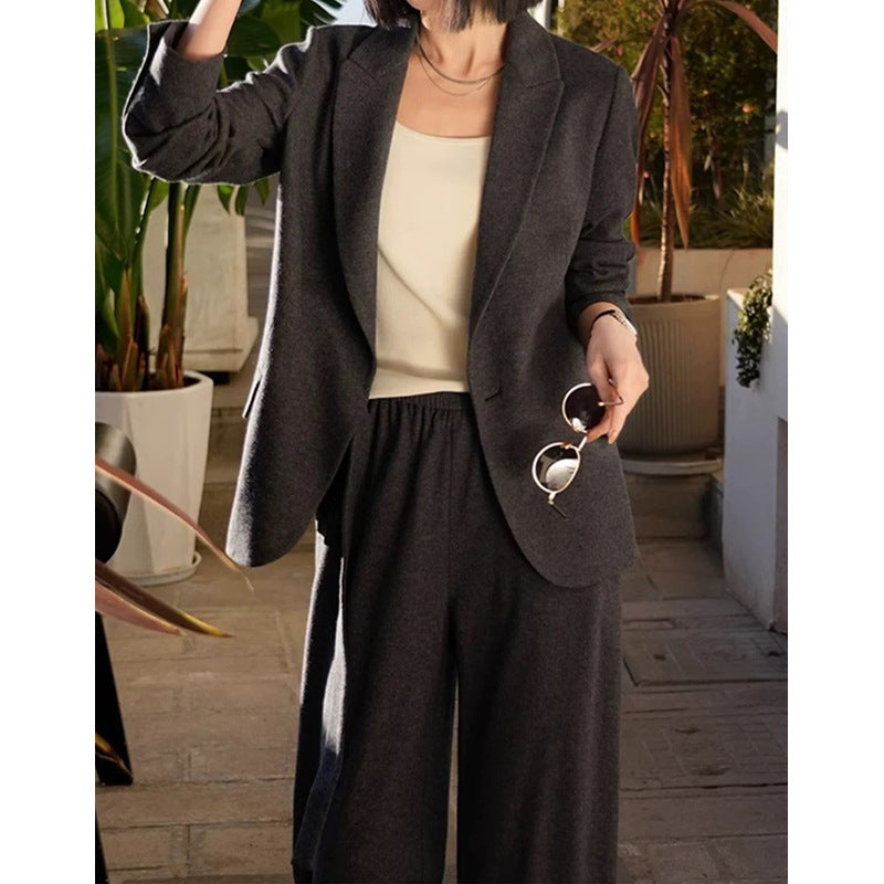 Women's Tailored Suit with Open Front
