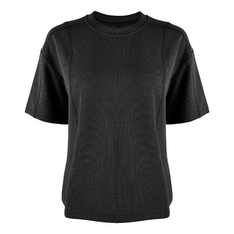 Women's casual oversized sports shirt made of breathable textured fabric