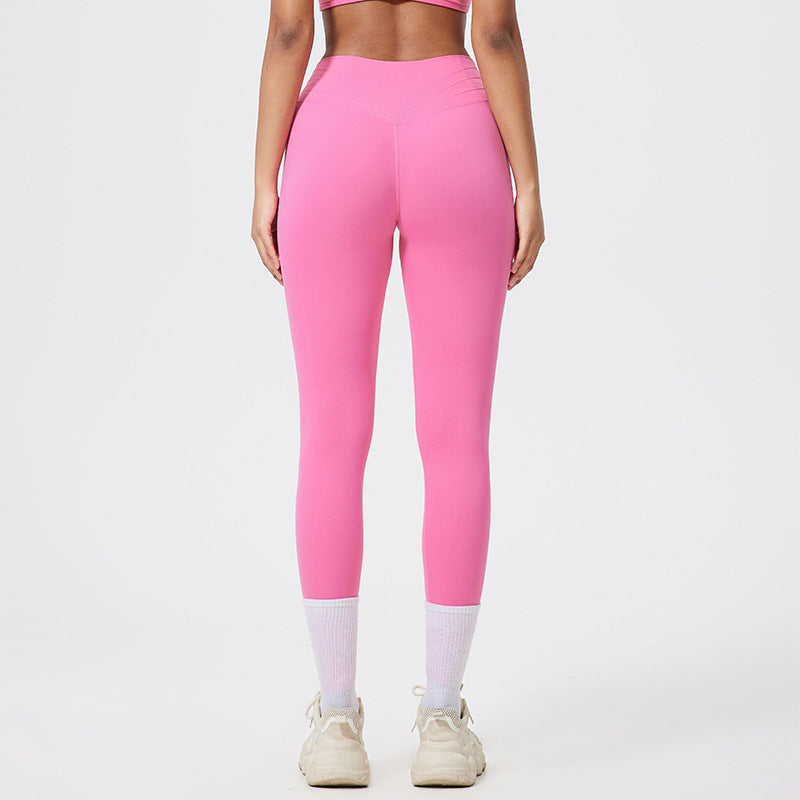 Ladies Shaping High-Performance Leggings with Fashionable Leopard Print