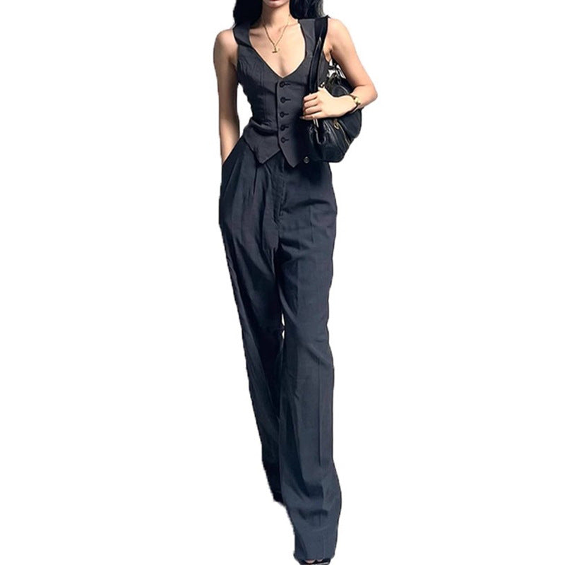 Women's Tailored Business Vest and Suit