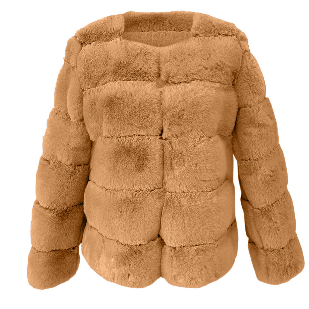 Women's fashionable cuddly jacket