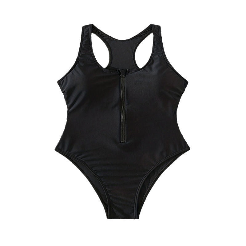 Women’s Zipper Backless Swimsuit