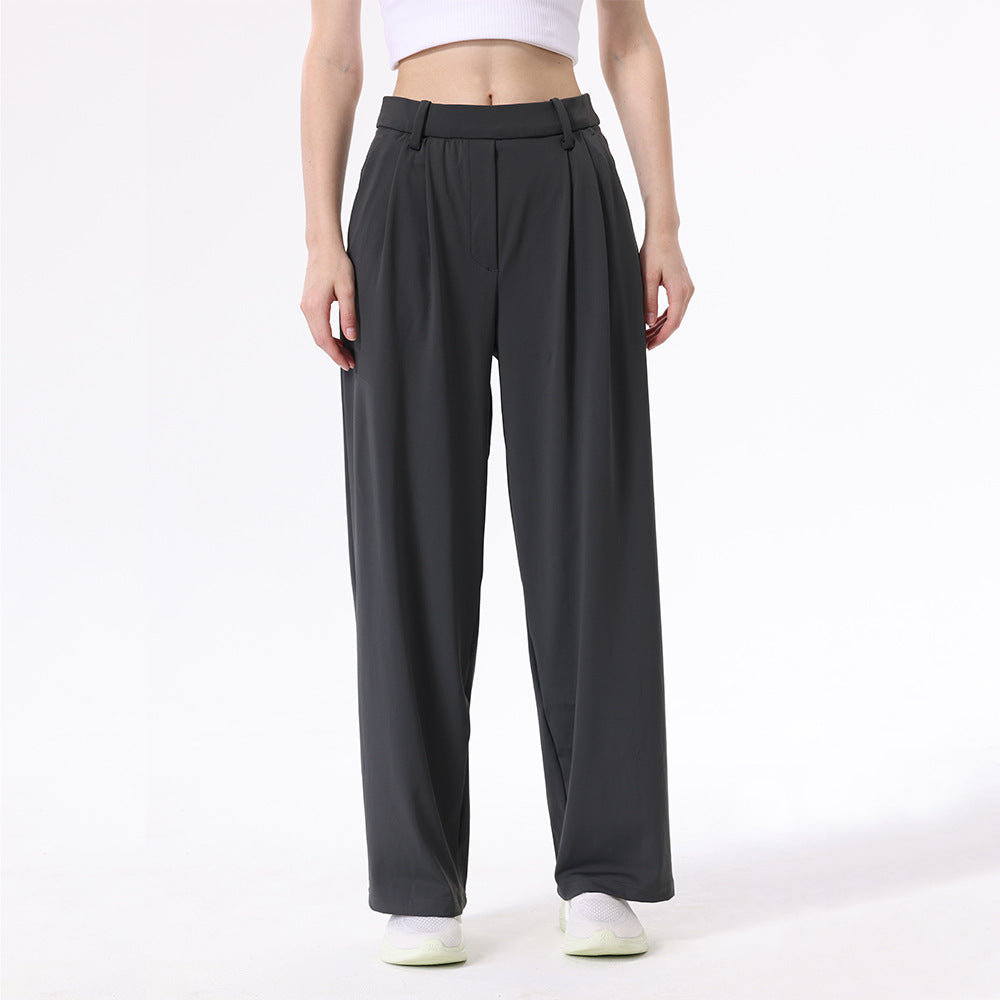 Women's High-Waisted Wide-Leg Trousers