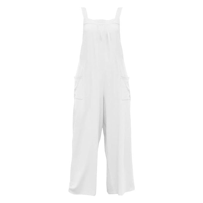 Women's Wide-Leg Overall with Adjustable Straps