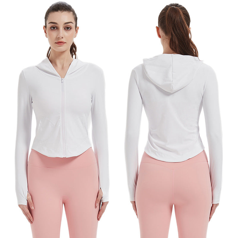 Women's sports jacket with hood