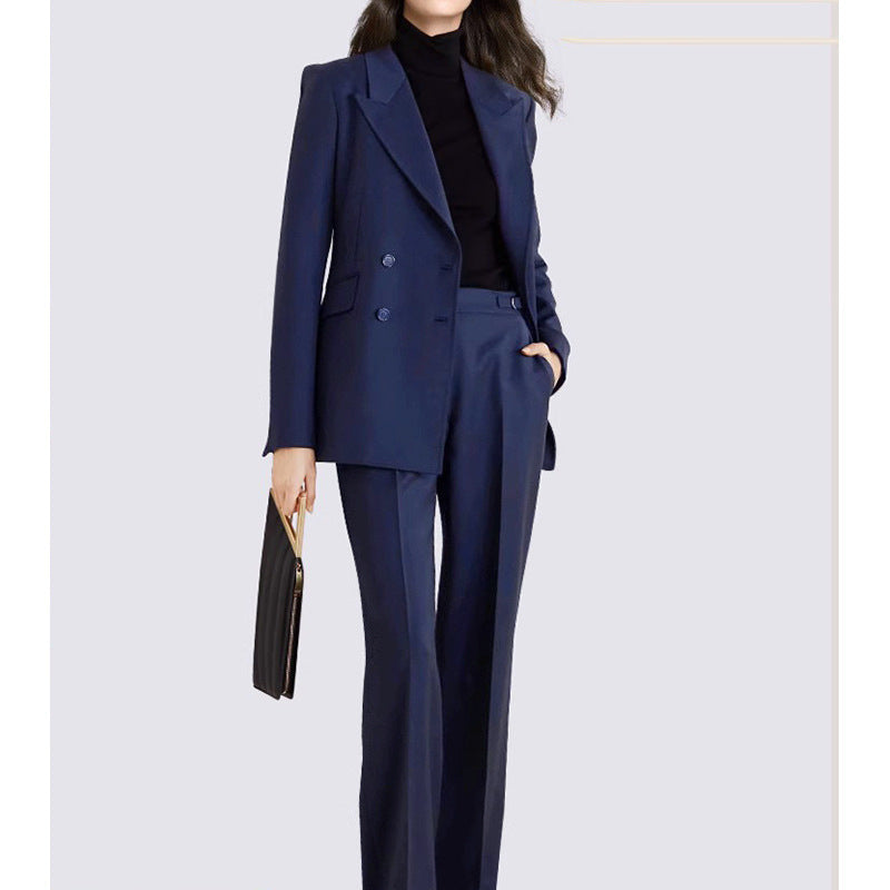 Women's Tailored Double-Breasted Suit Set