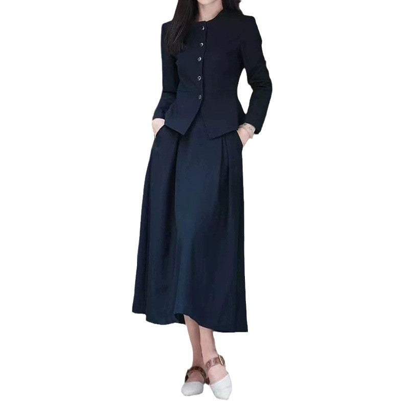 Women Tailored Peplum Suit Set