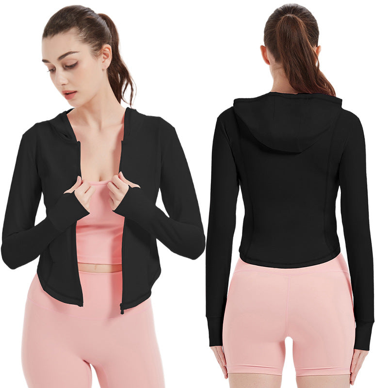 Women's sports jacket with breathable material and stylish cut