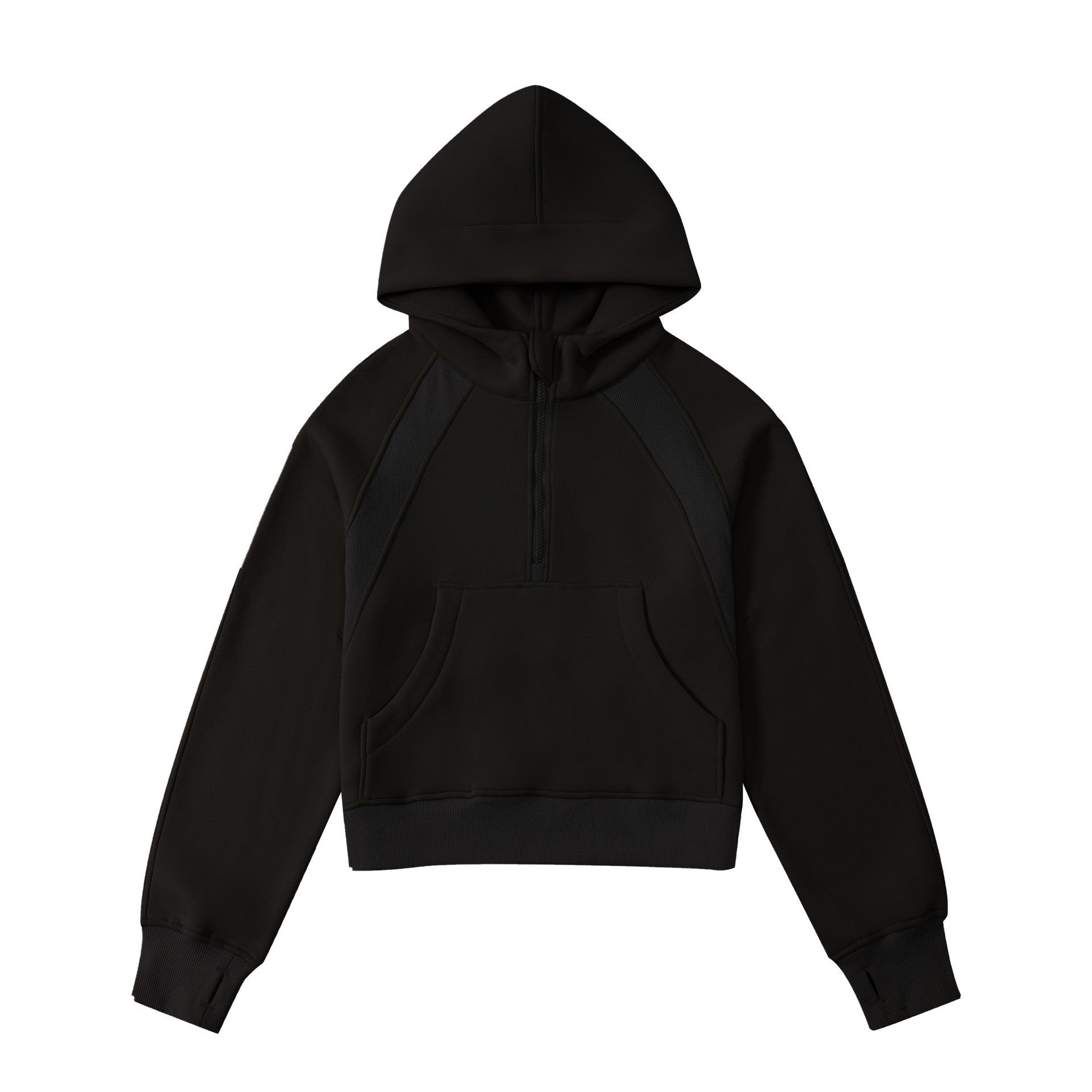 Women's Cropped Zip-up Hoodie