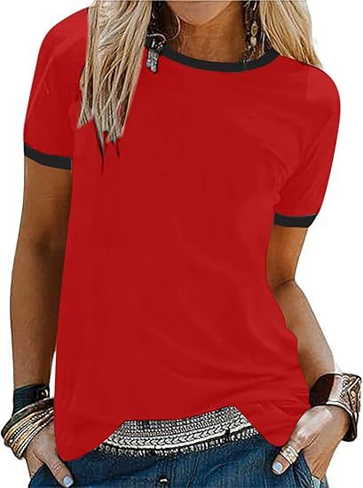 Women T-Shirt with contrasting sleeves