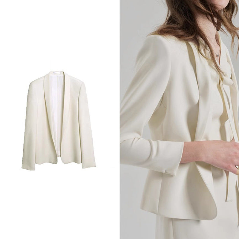 Women Tailored Blazer Dress Set