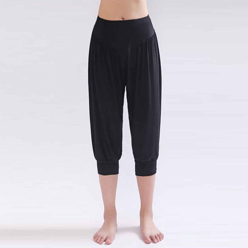 Women's Comfortable Harem Pants with High Waist and Elastic Cuffs