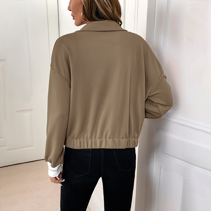 Women's fashionable overshirt jacket in a casual style with pockets