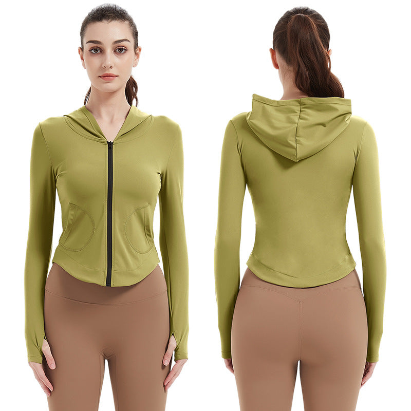 Women's sports jacket with hood