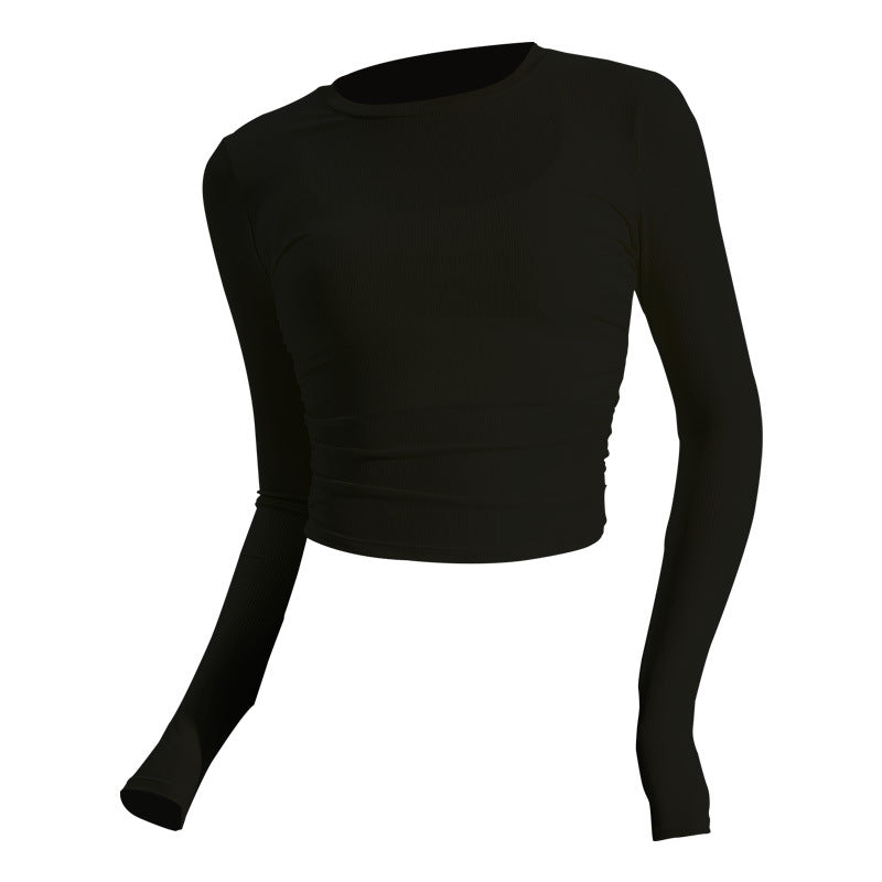 Women's long-sleeve shirt made of lightweight material with an elegant cut