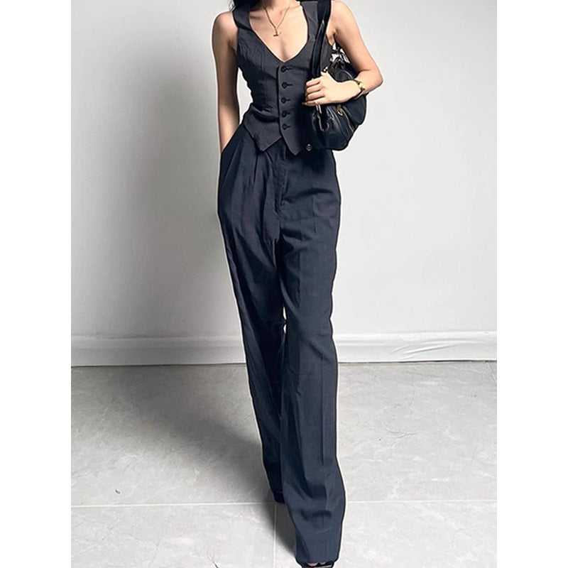 Women's Tailored Business Vest and Suit