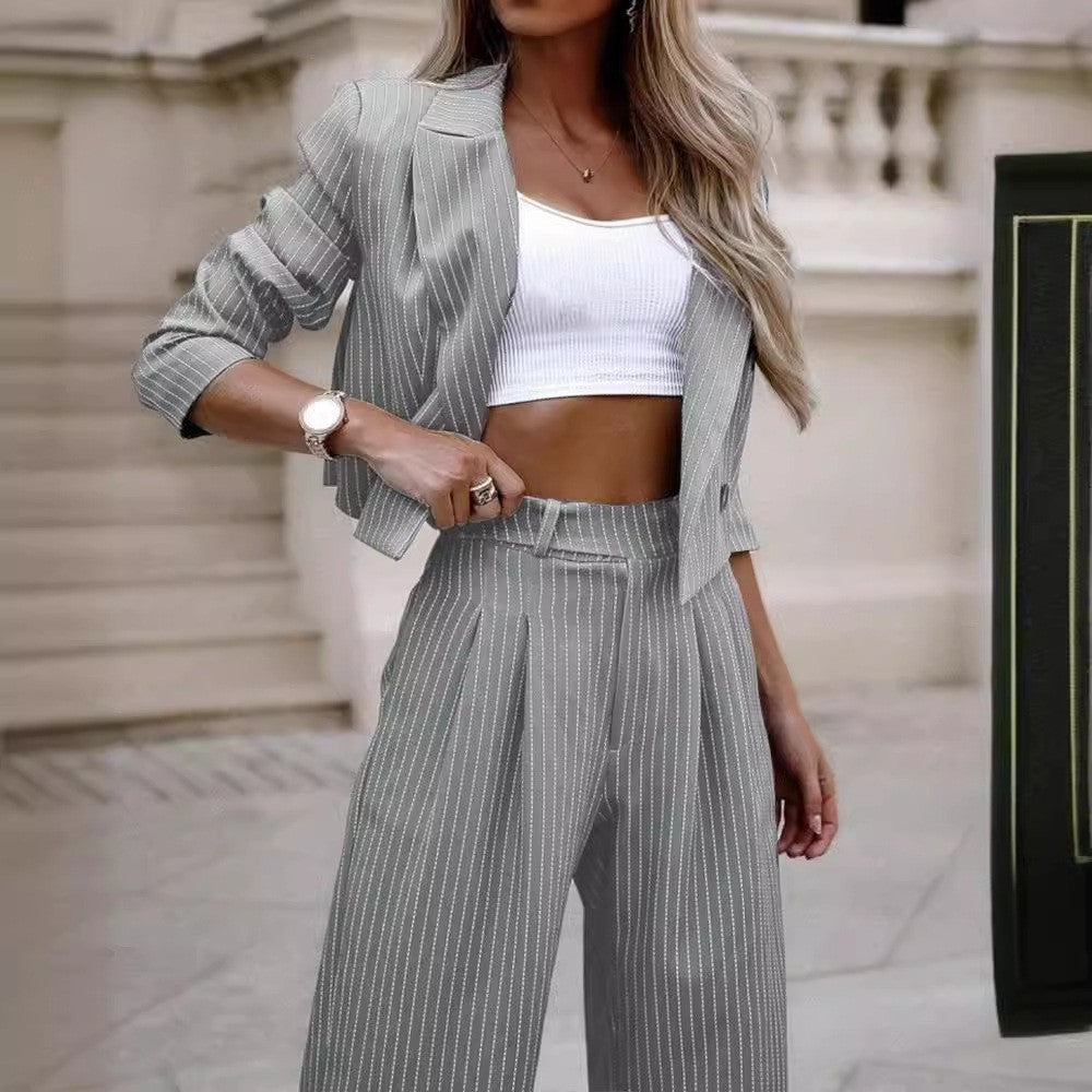 Women Striped Suit