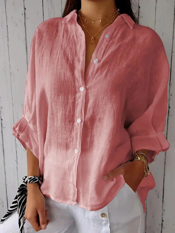 Women Light Linen Blouse
