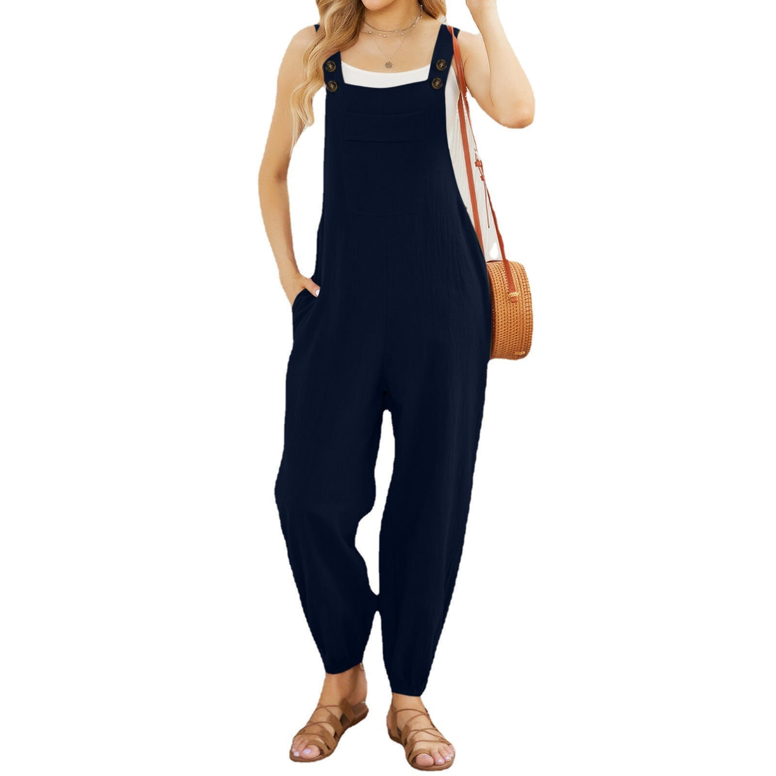 Ladies stylish overalls with pockets