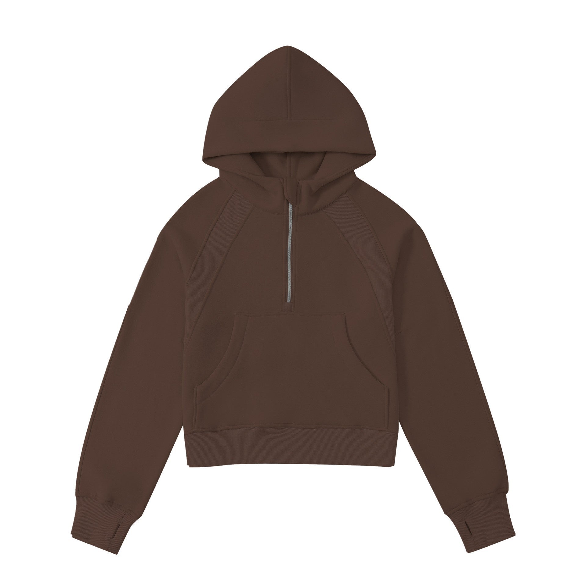 Women's Cropped Zip-up Hoodie