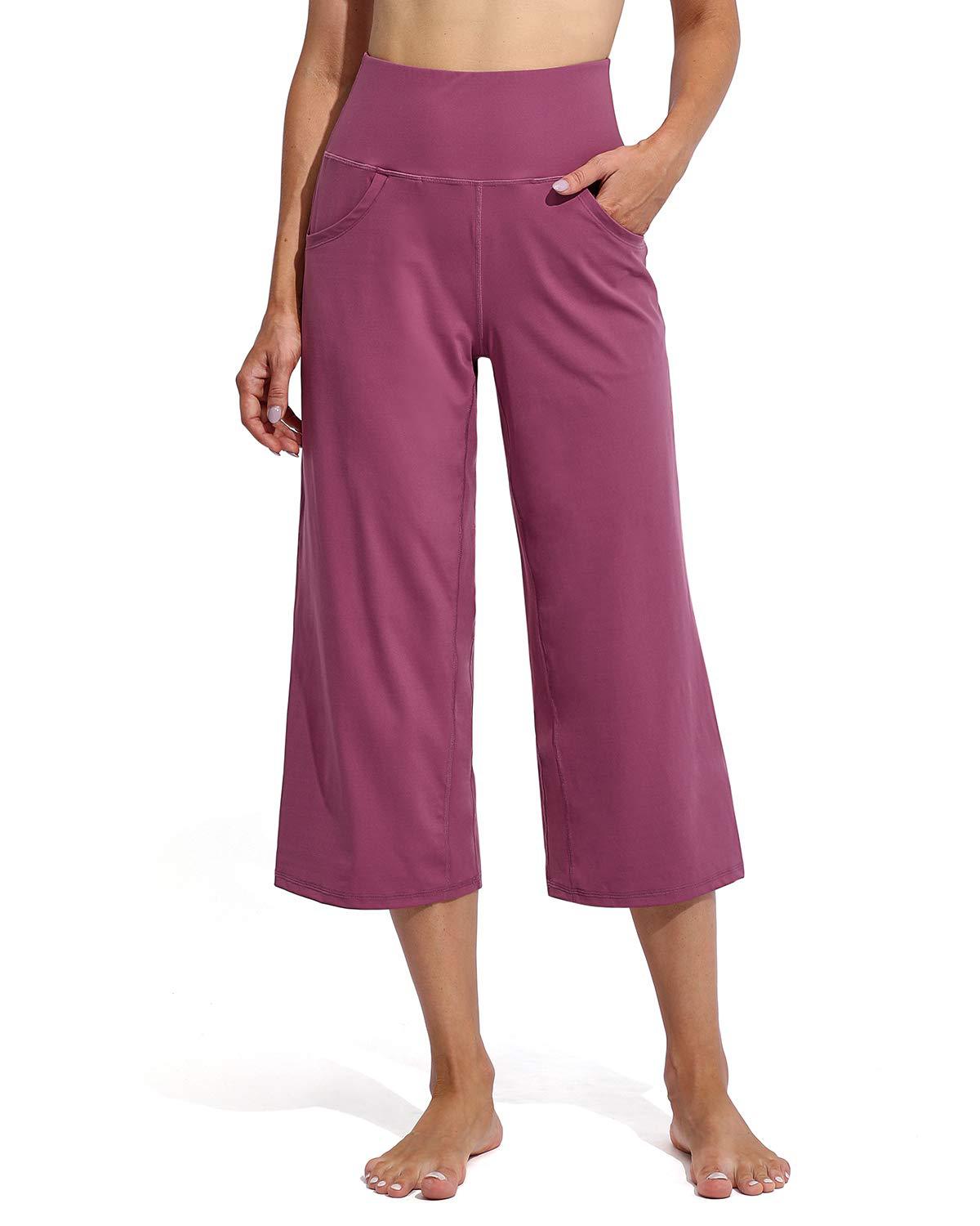 Ladies Comfortable Sporty Culottes with High Waist and Practical Pockets