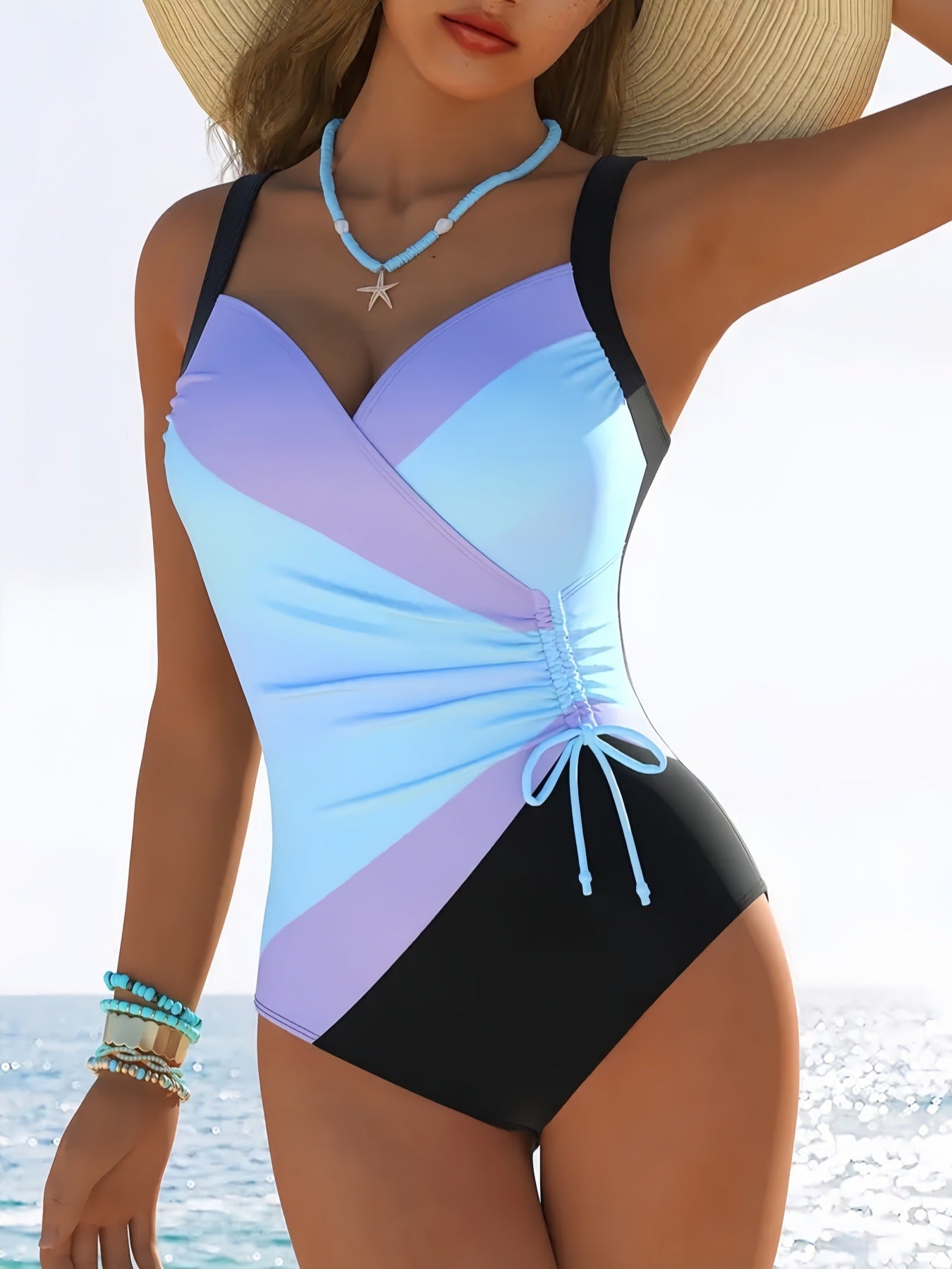 Women's swimsuit with a figure-flattering design