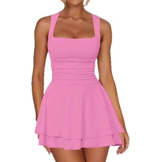 Feminine Flared Swim Dress