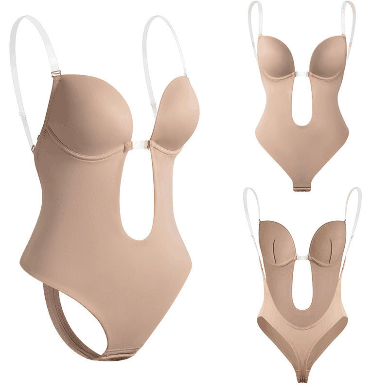 Seamless Backless Bodysuit Bra for Invisible Support for Women