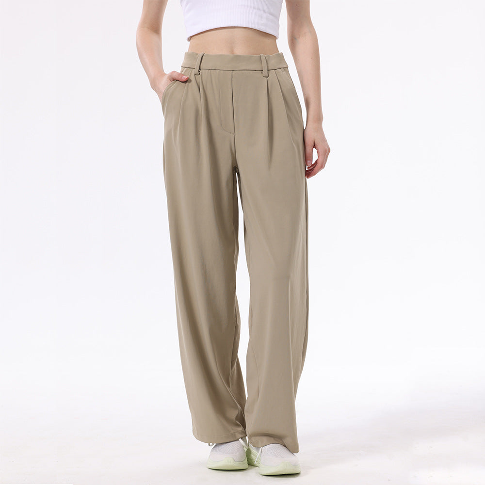 Women's High-Waisted Wide-Leg Trousers