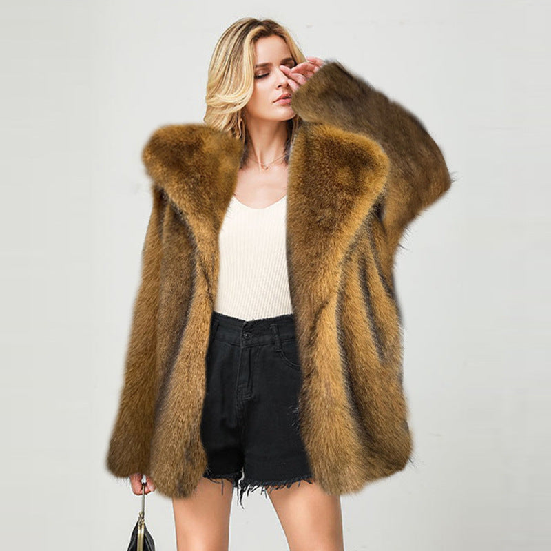 Women Faux Fur Coat