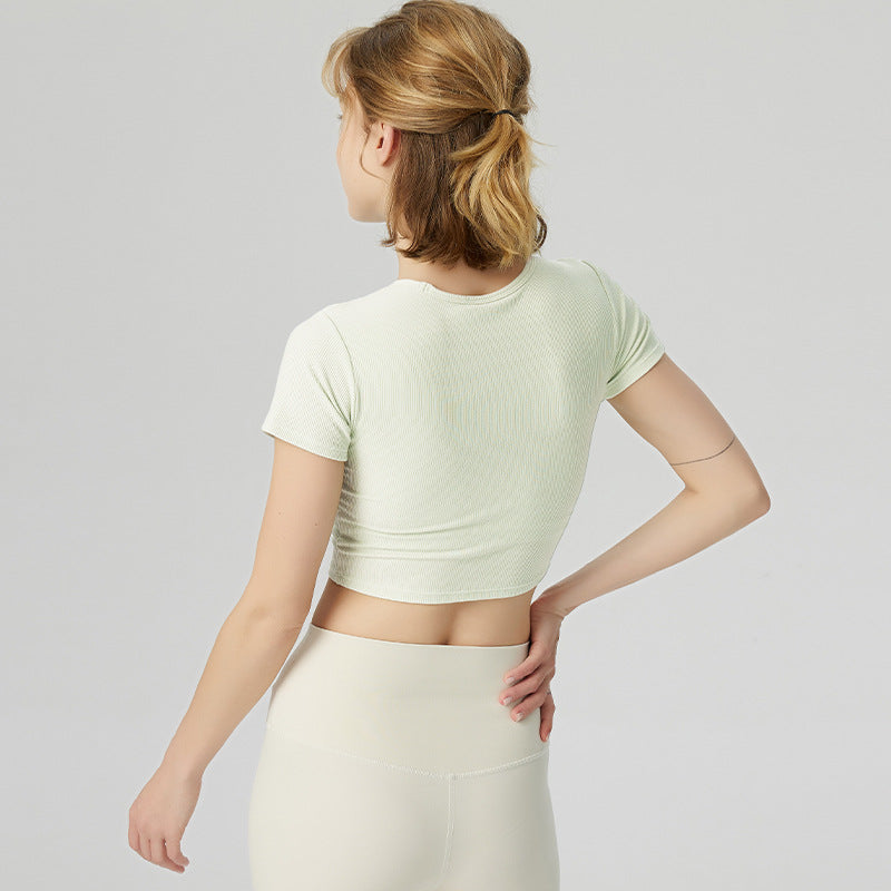 Women's Short Sleeve Ribbed T-Shirt