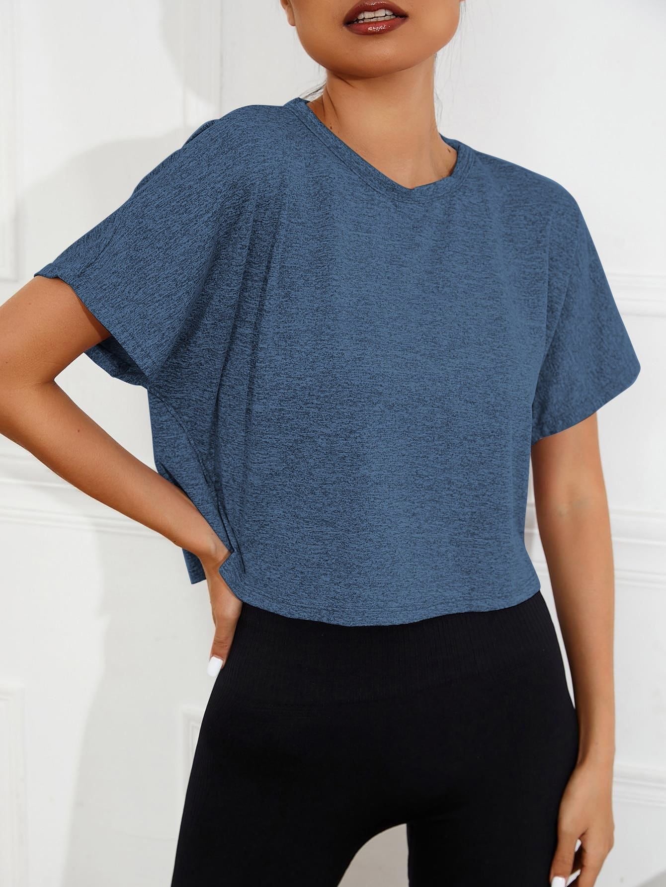 Women's casual T-shirt with loose fit and breathable structure