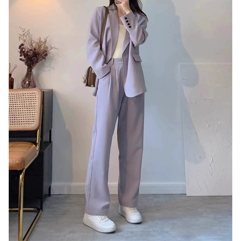 Women's Tailored Suit Set with Relaxed Silhouette