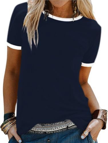 Women T-Shirt with contrasting sleeves