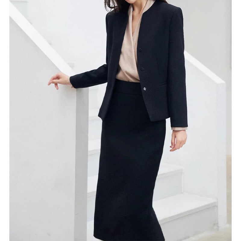 Women Structured Peplum Suit Set