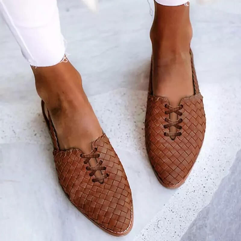 Woven Slip-On Ballet Flats