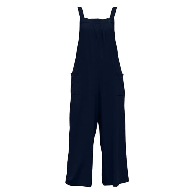 Women's Wide-Leg Overall with Adjustable Straps