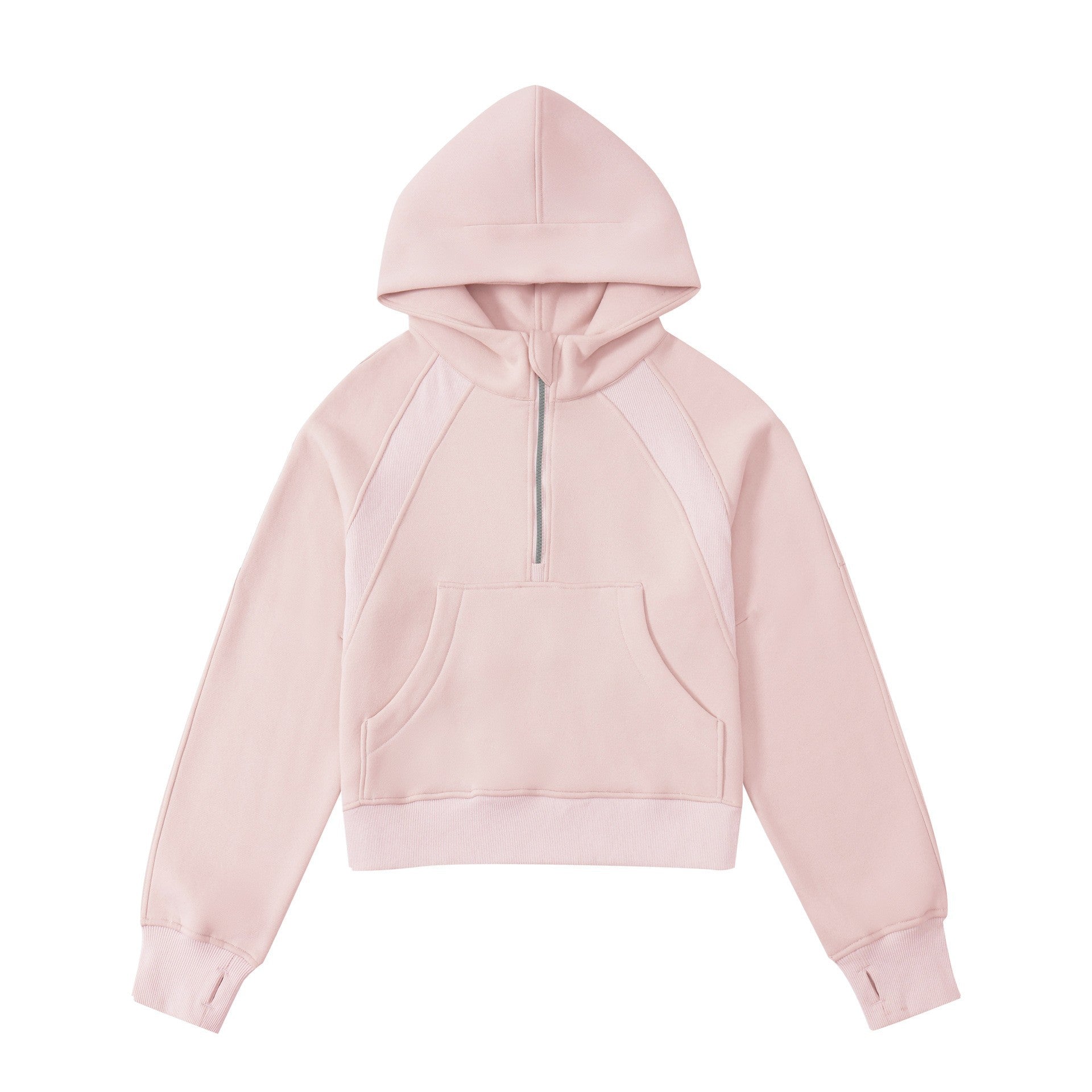 Women's Cropped Zip-up Hoodie