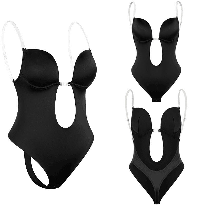 Seamless Backless Bodysuit Bra for Invisible Support for Women