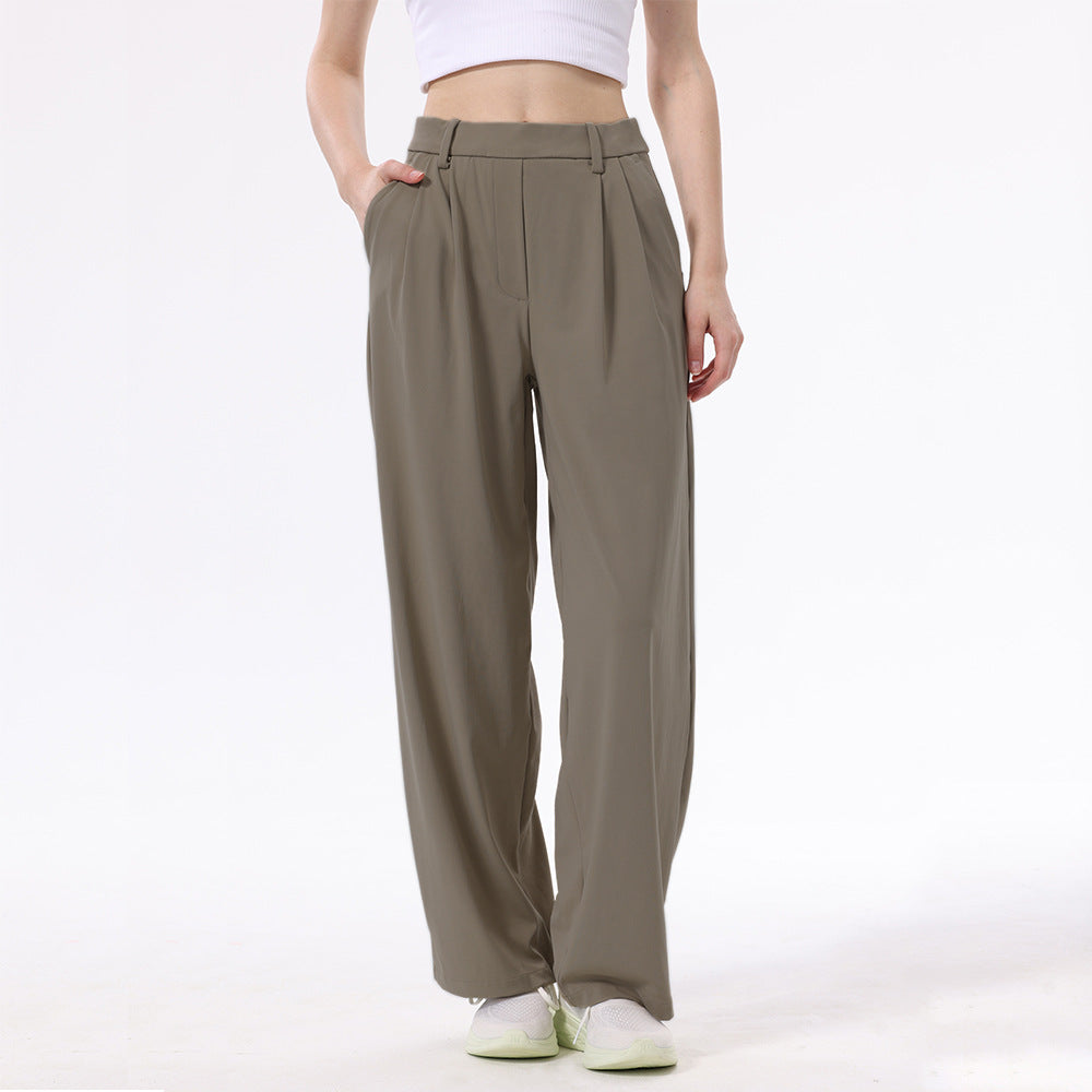 Women's High-Waisted Wide-Leg Trousers