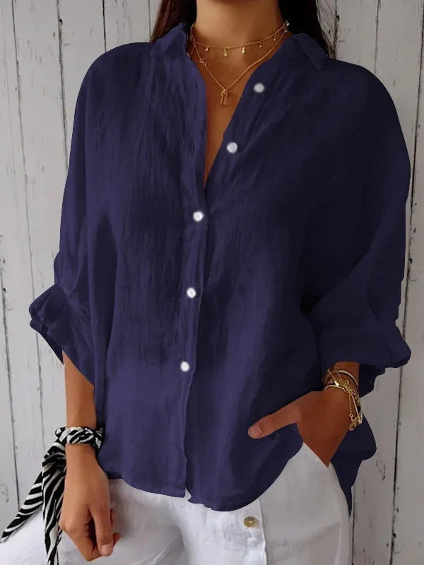 Women Light Linen Blouse