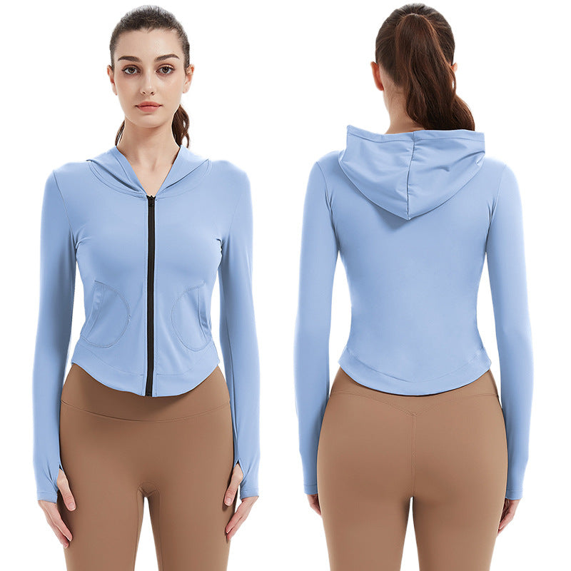 Women's sports jacket with hood