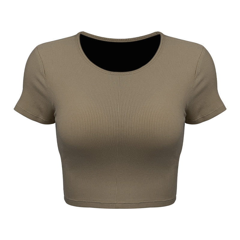 Women's Short Sleeve Ribbed T-Shirt