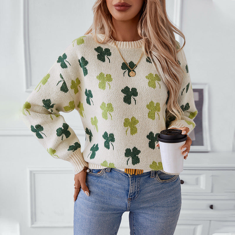 Women's patterned pullover