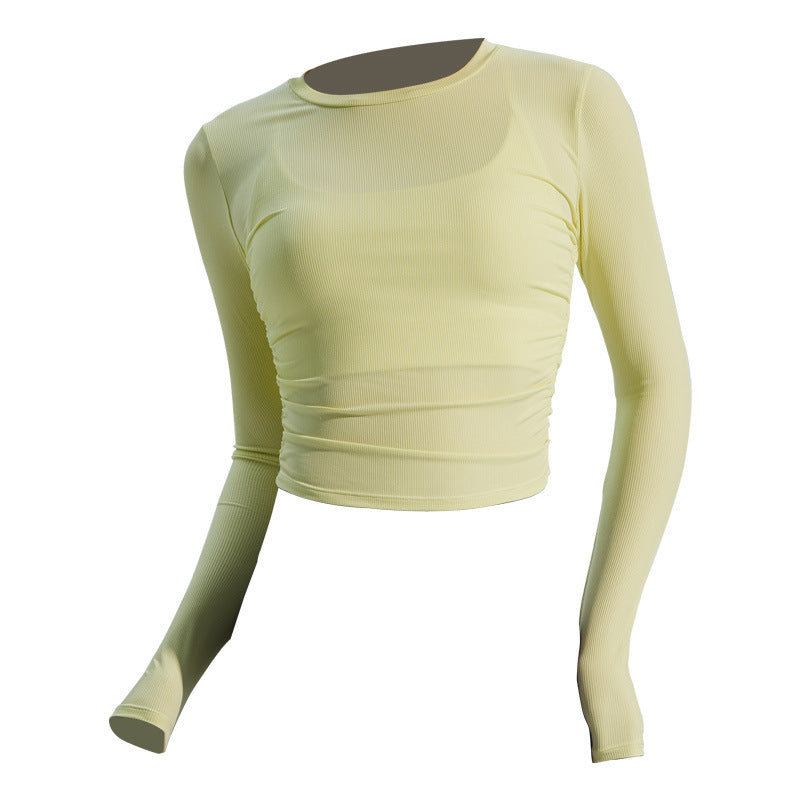 Women's long-sleeve shirt made of lightweight material with an elegant cut