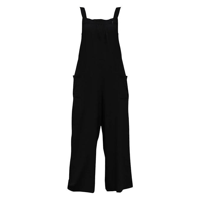 Women's Wide-Leg Overall with Adjustable Straps