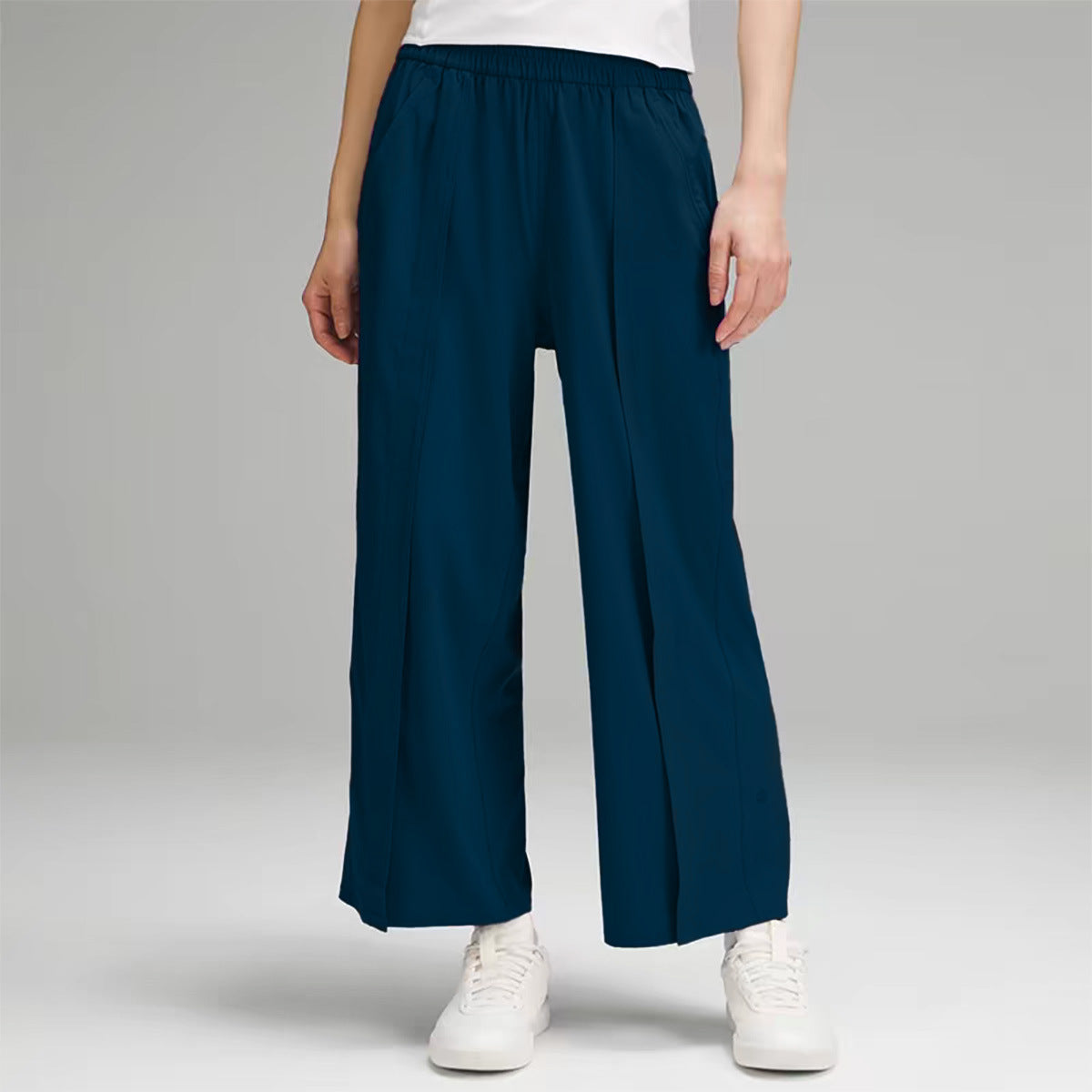 Ladies Comfortable Wide-Leg Leisure Pants made of Breathable Material